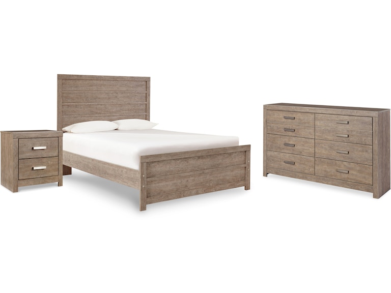 Signature Design by Ashley Culverbach Full Panel Bed, Dresser and Nightstand B070B29