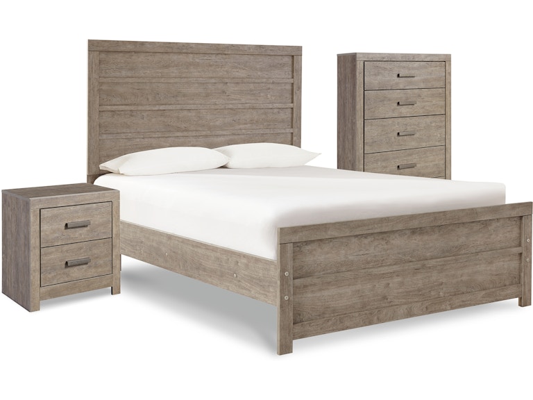 Signature Design by Ashley Culverbach Full Panel Bed with Chest of Drawers and Nightstand B070B12