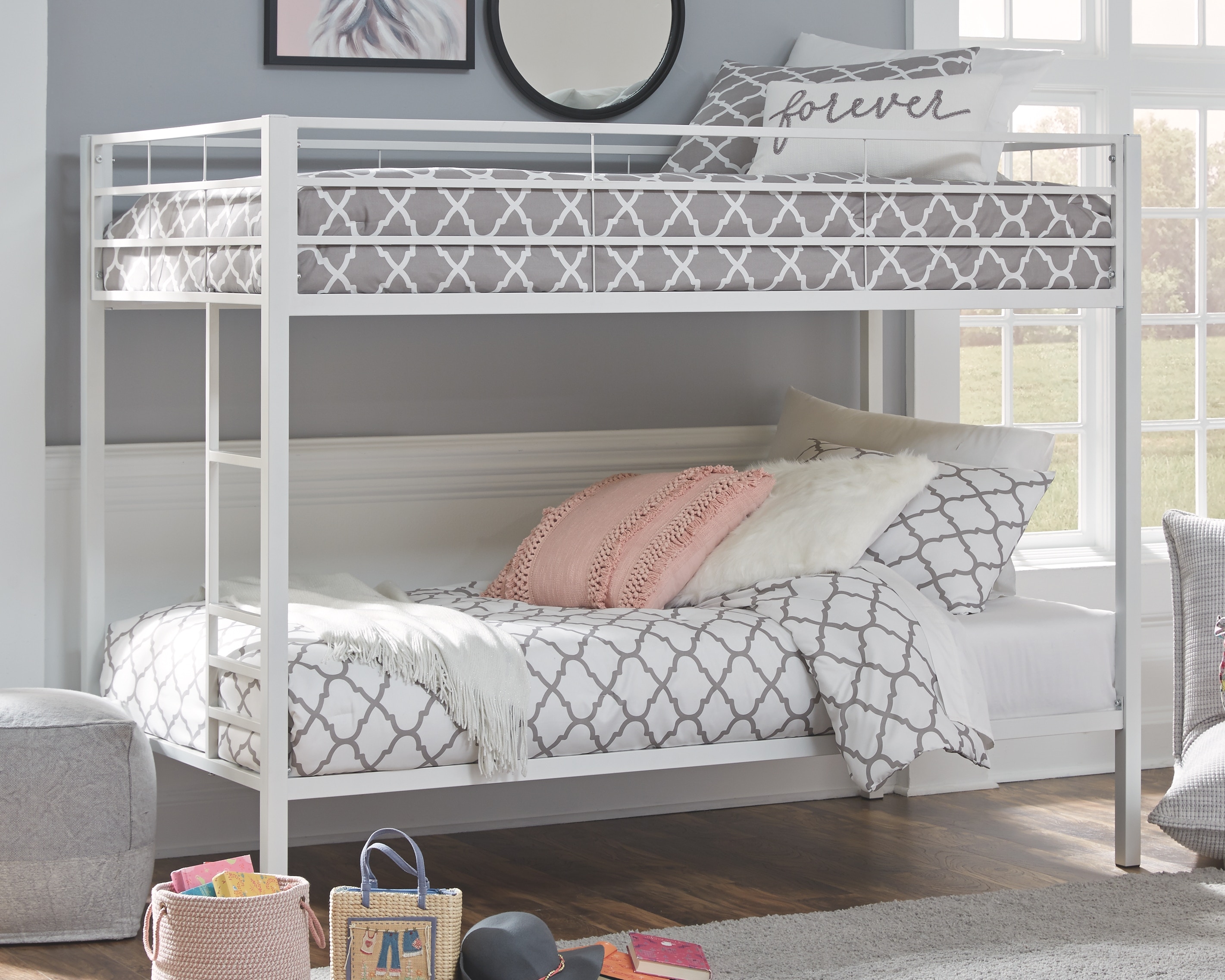 Signature Design by Ashley Bedroom Broshard Twin over Twin Metal Bunk Bed B075 259 Anna s Home