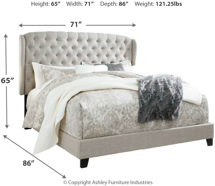 Signature Design By Ashley Bedroom Jerary Queen Upholstered Bed