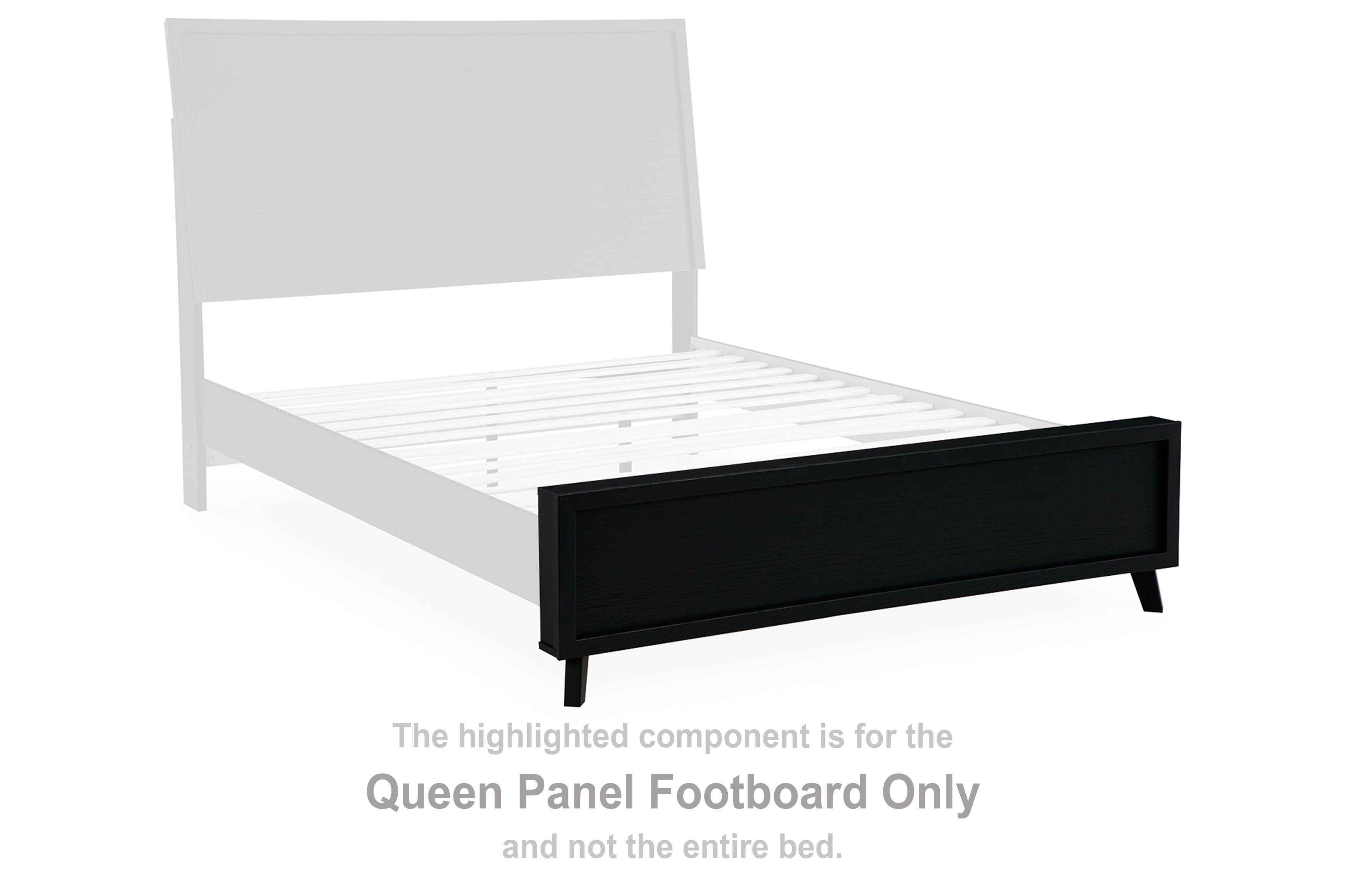 Ashley Bedroom Danziar Queen Panel Footboard B1013-54 - Tar