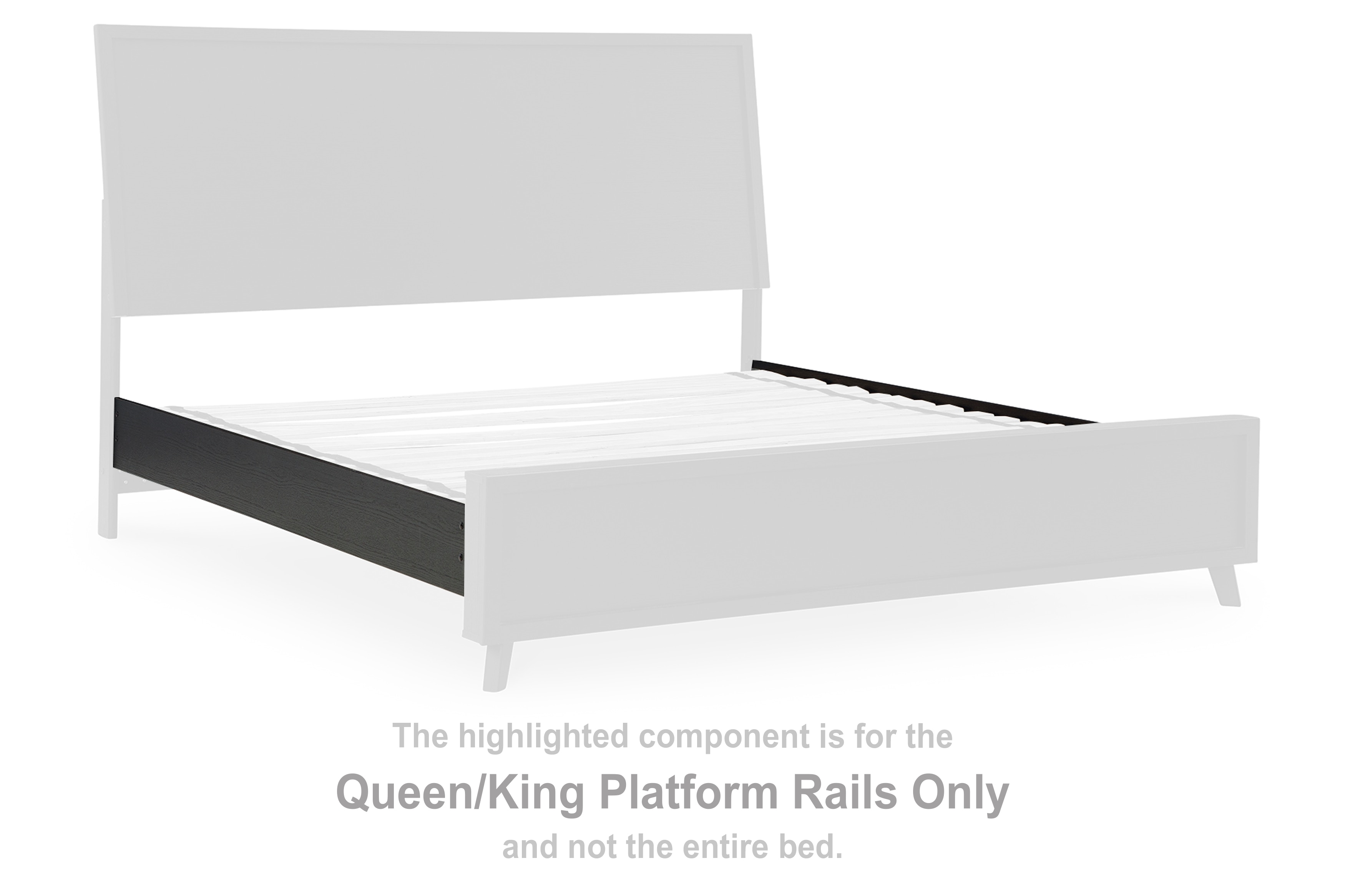 Signature Design by Ashley Bedroom Danziar Queen/King Platform Rails