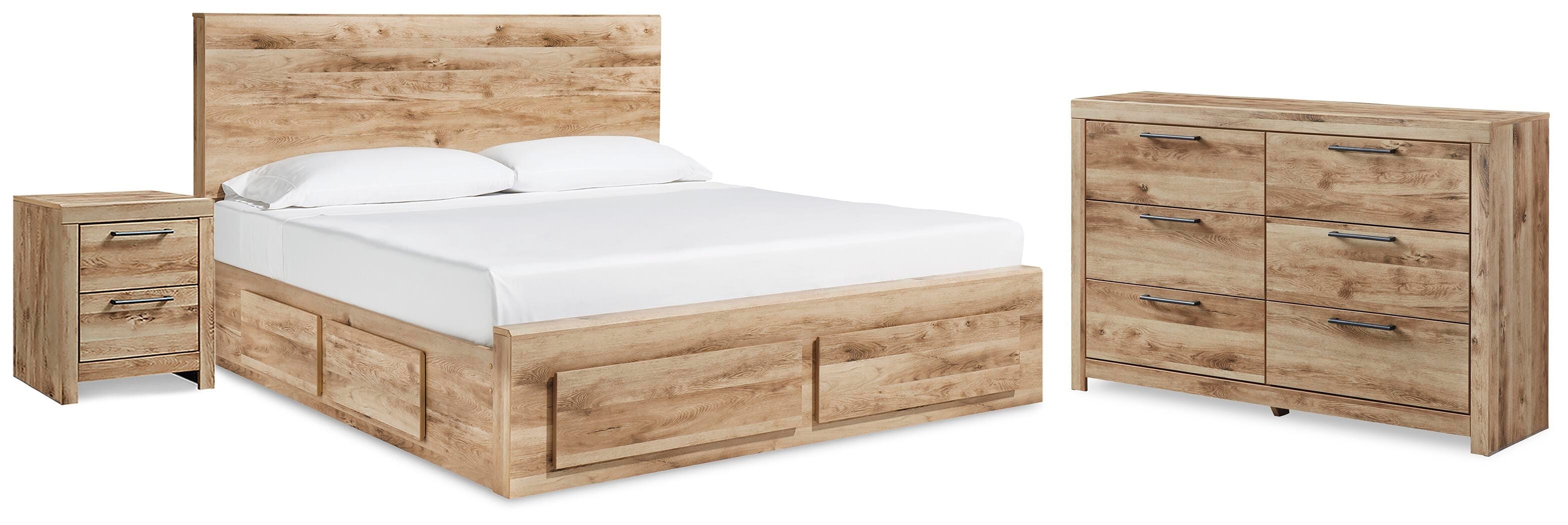 Signature Design by Ashley Hyanna Queen Storage Bed, Dresser and Nightstand B1050B49