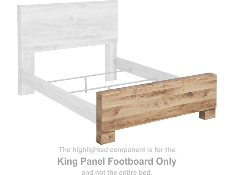 Signature Design by Ashley Hyanna King Panel Footboard B1050-56 at Woodstock Furniture & Mattress Outlet
