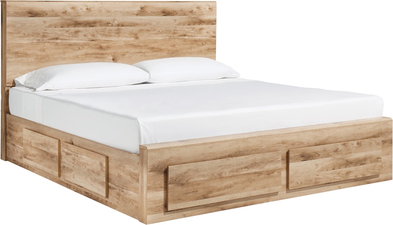 Signature Design by Ashley Hyanna Queen Panel Storage Bed with 2 Under Bed Storage Drawer B1050B8 100274595