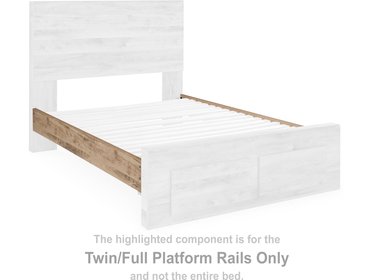 Signature Design by Ashley Hyanna Twin/Full Platform Rails at Woodstock Furniture & Mattress Outlet