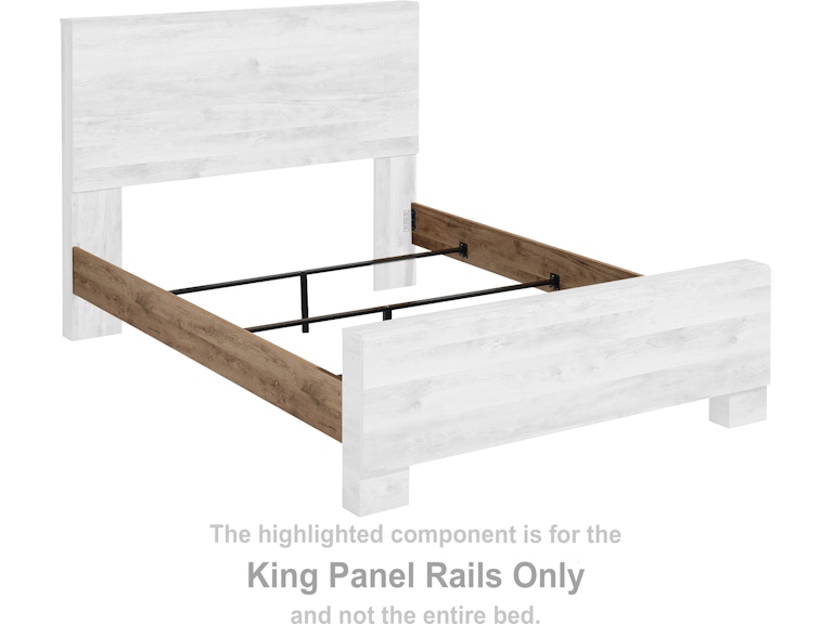 Signature Design by Ashley Hyanna King Panel Rails B1050-97 at Woodstock Furniture & Mattress Outlet