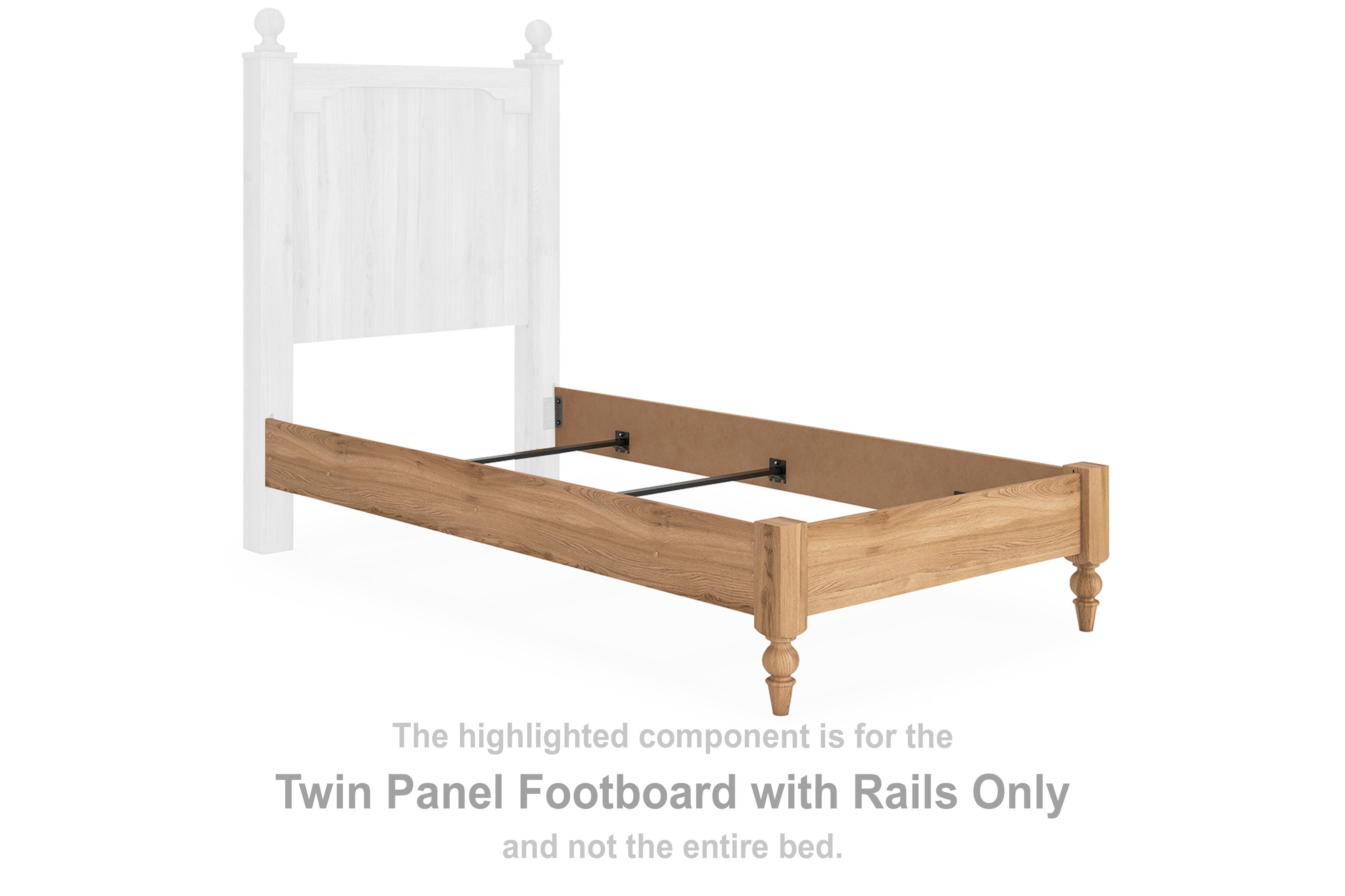  Galletyn Twin Panel Footboard with Rails 