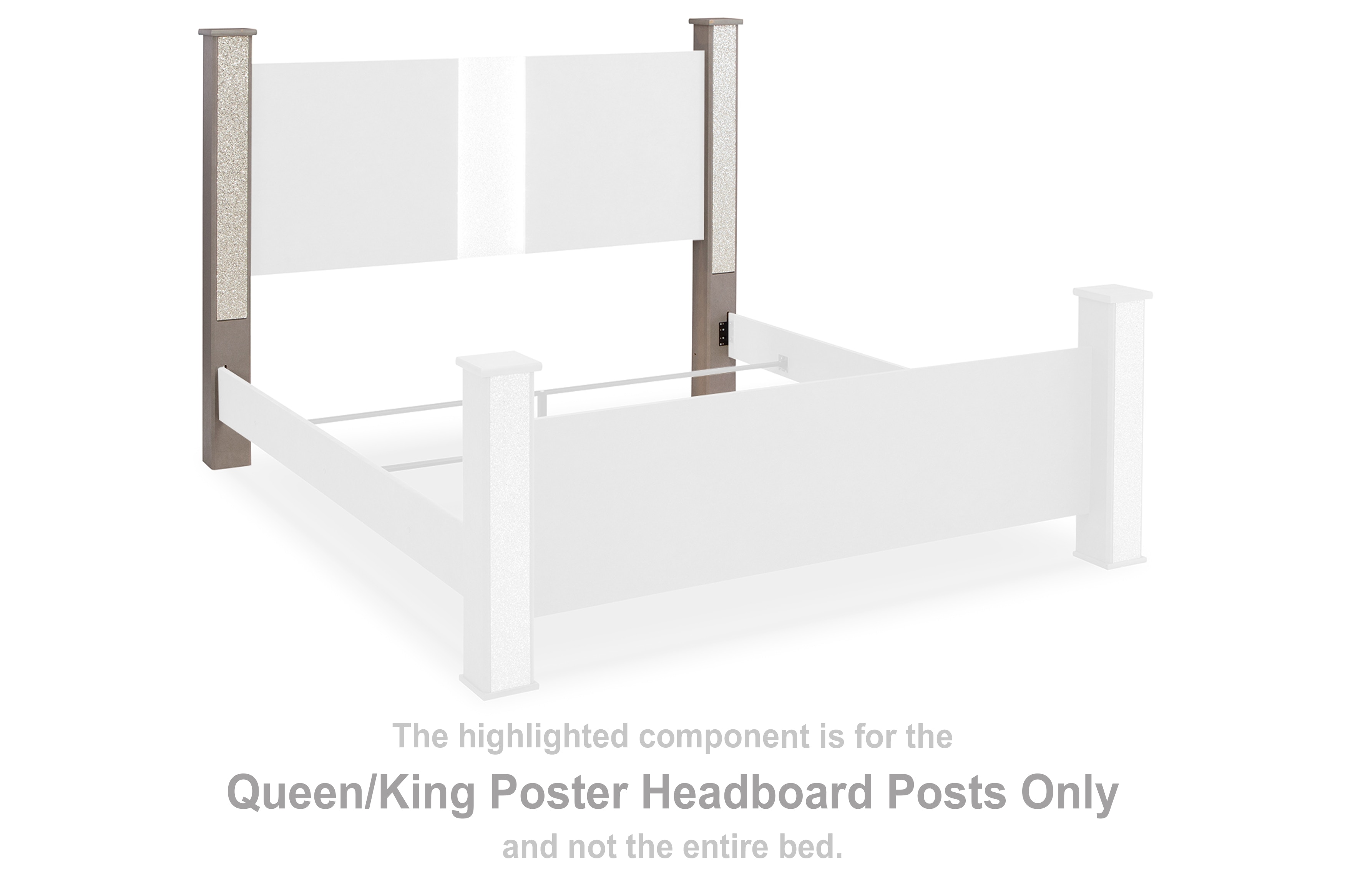Ashley Surancha Surancha Queen/King Poster Headboard Posts B114562
