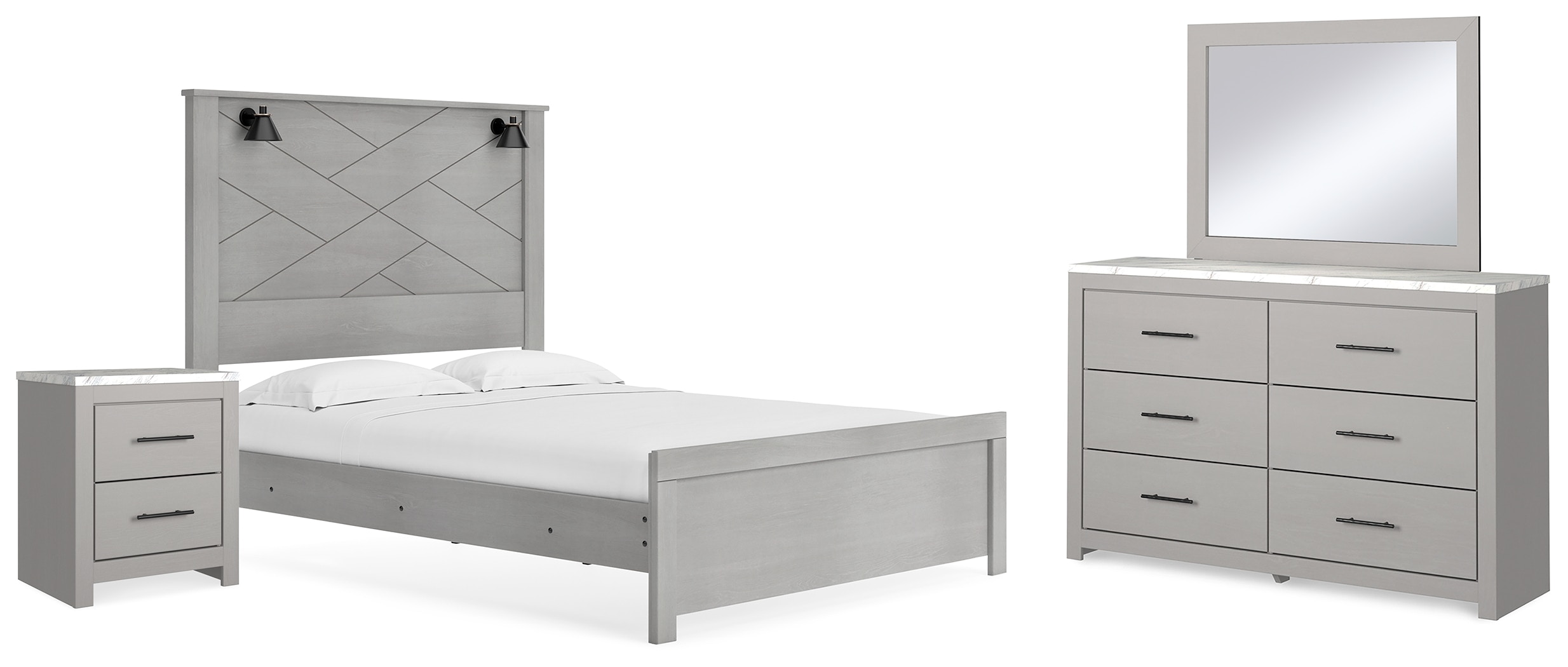 AshleyP!24 ⭐︎room306contemporary B618B6 by Ashley Furniture - Neymorton Queen Upholstered