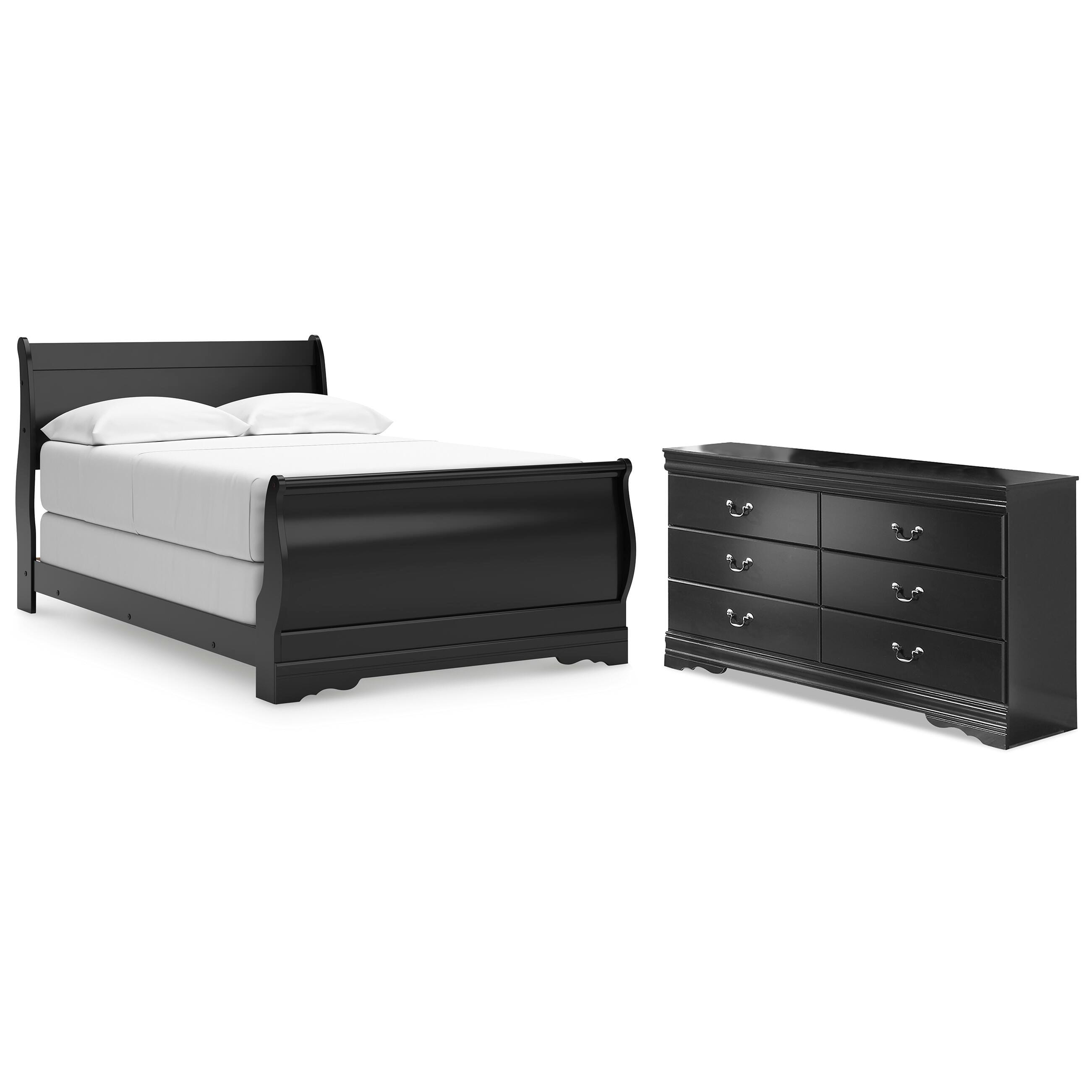 Signature Design by Ashley Huey Vineyard Full Sleigh Bed and Dresser B128B51