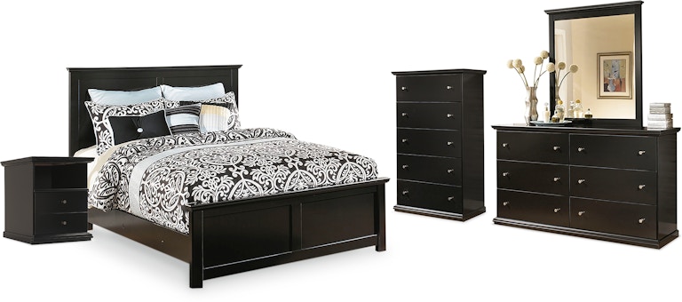 Signature Design by Ashley Maribel Queen Panel Bed, Dresser, Mirror, Chest and Nightstand B138B28