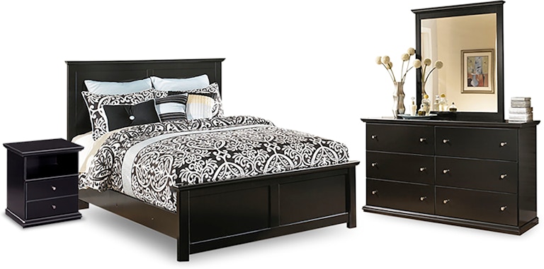 Signature Design by Ashley Maribel King Panel Bed, Dresser, Mirror and Nightstand B138B27