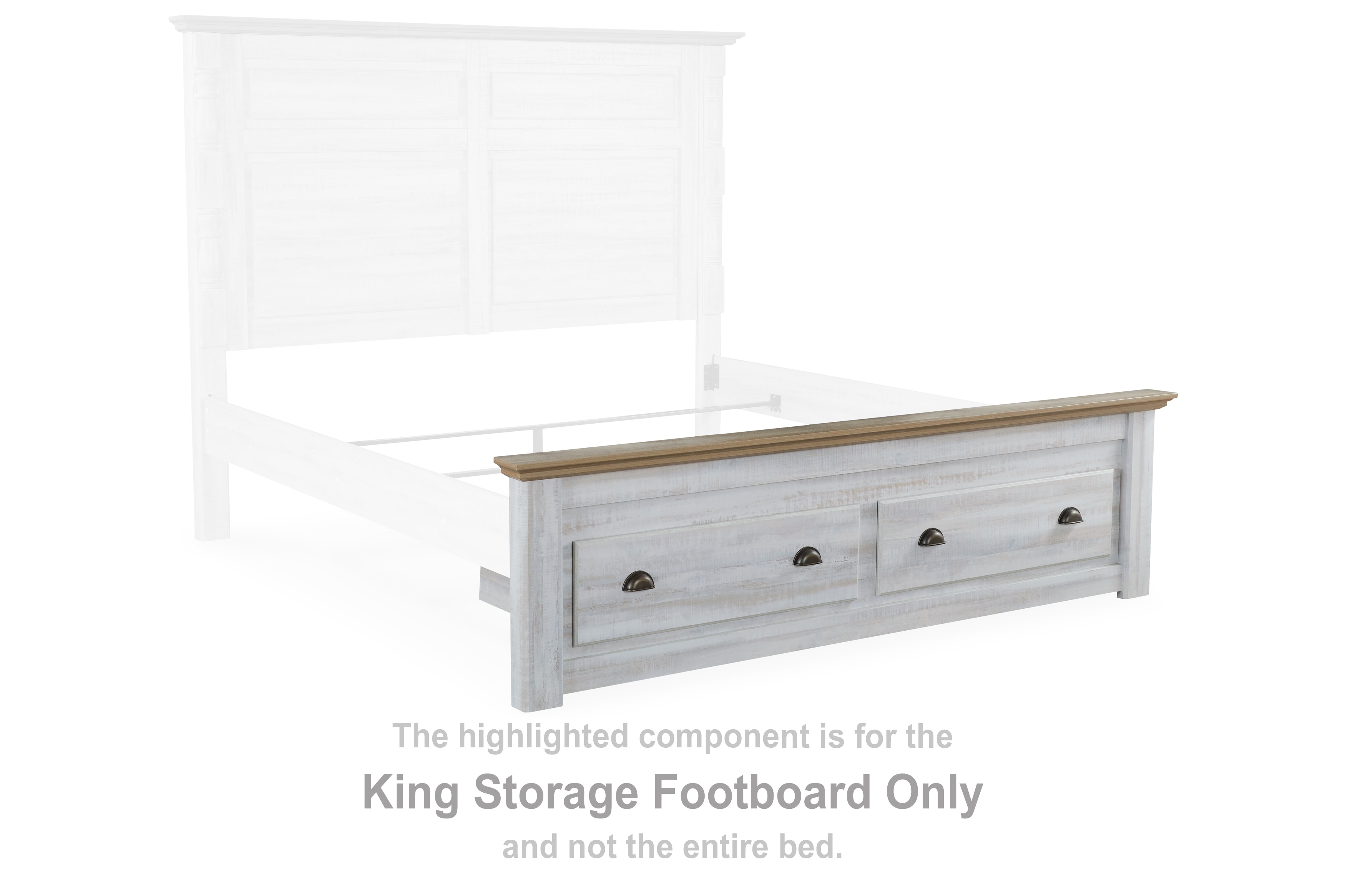 Signature Design by Ashley Bedroom Haven Bay King Storage Footboard