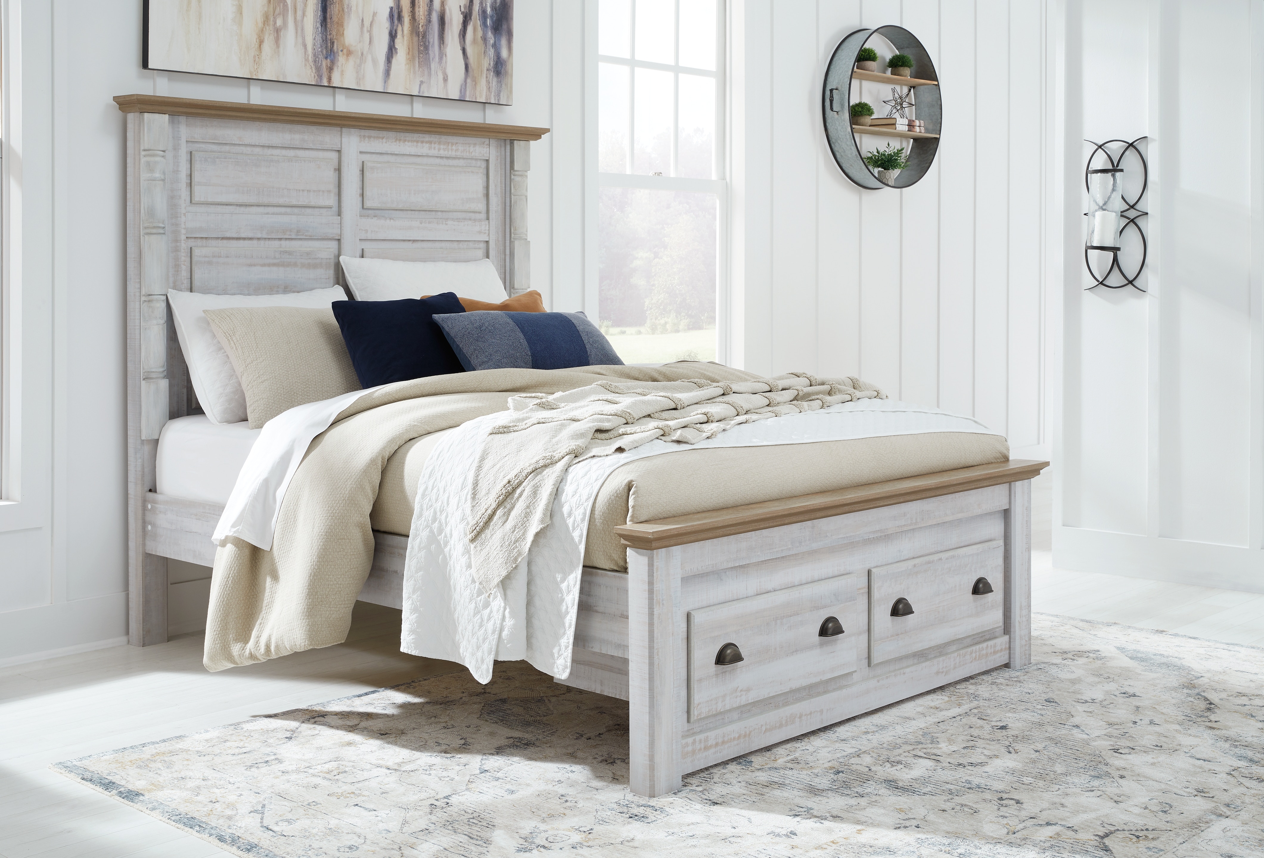 Signature Design by Ashley Bedroom Haven Bay Queen Panel Storage