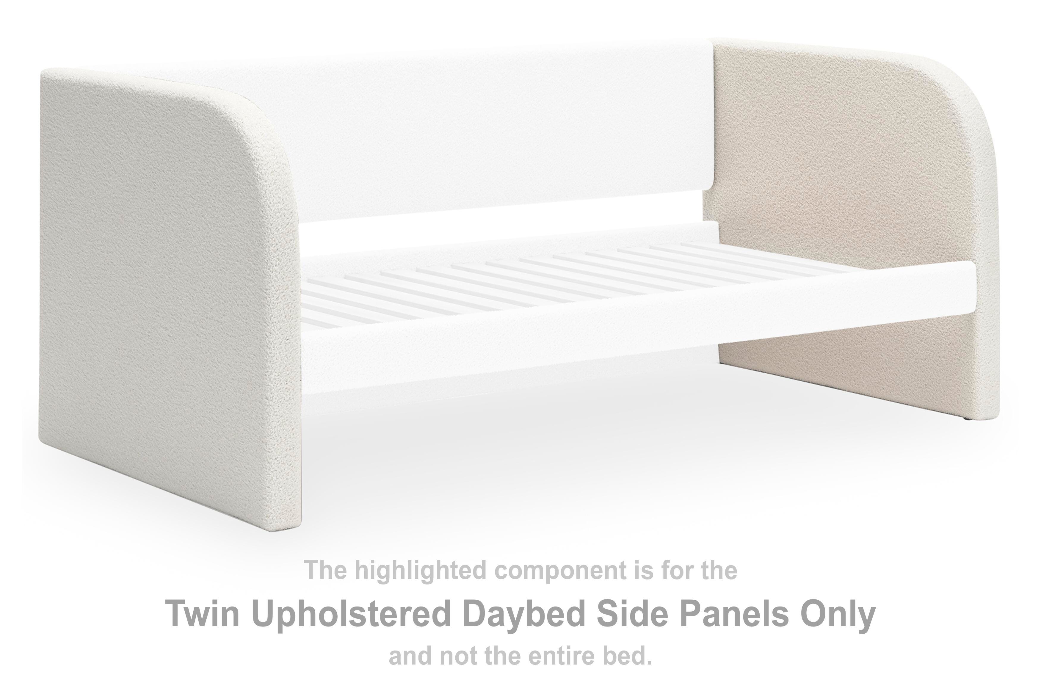  Shapella Twin Upholstered Daybed Side Panels 