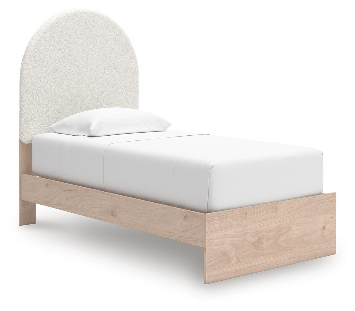  Shapella Twin Upholstered Panel Bed 