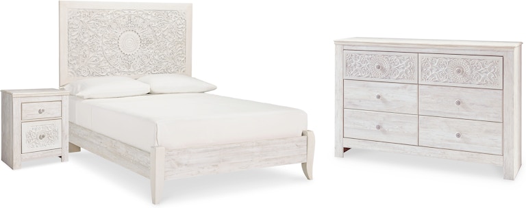 Signature Design by Ashley Paxberry Full Panel Bed, Dresser and Nightstand B181B23