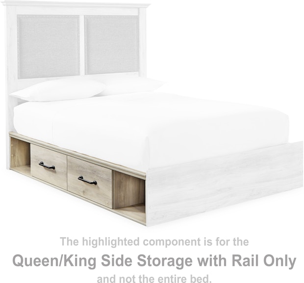 Signature Design by Ashley Cambeck Queen/King Side Storage with Rail B192-160 at Woodstock Furniture & Mattress Outlet