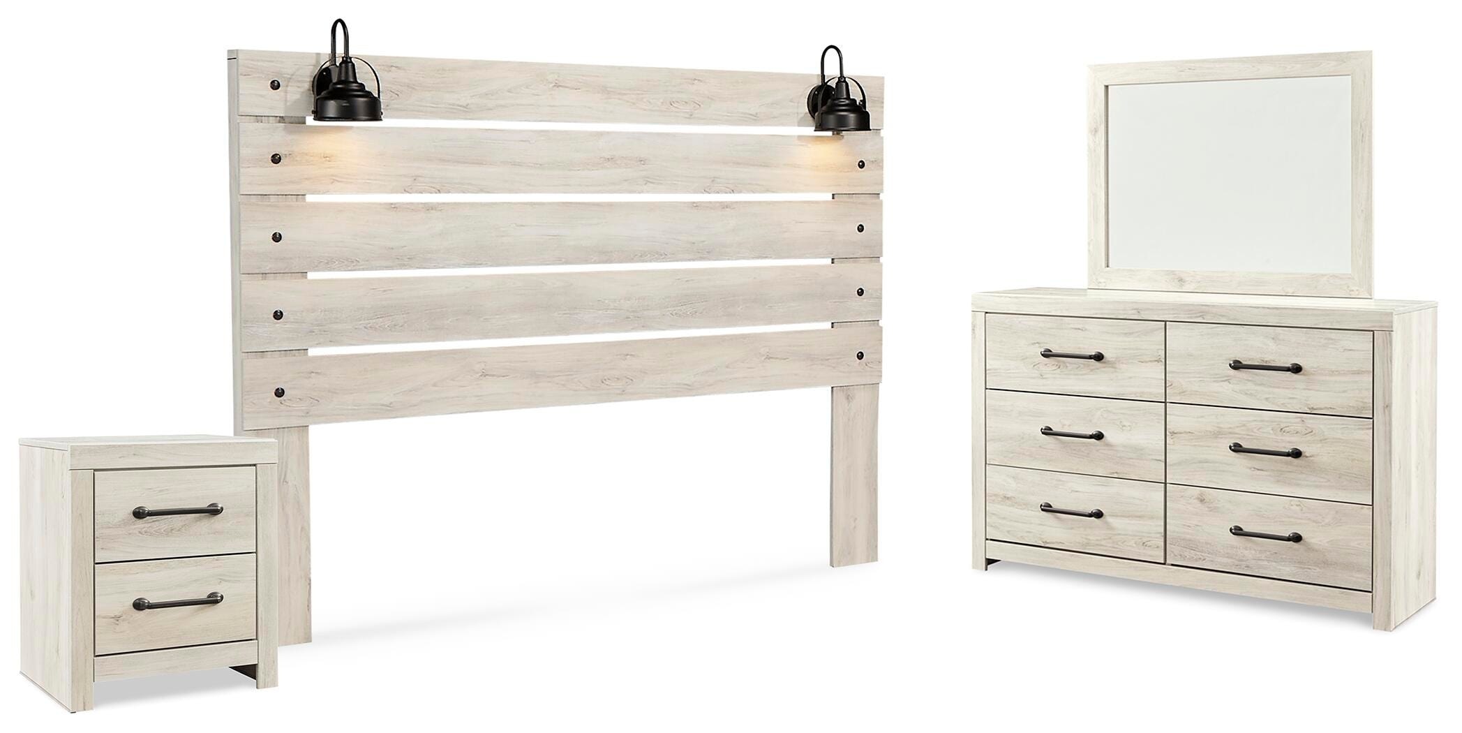  Cambeck King Panel Headboard, Dresser, Mirror and Nightstand 