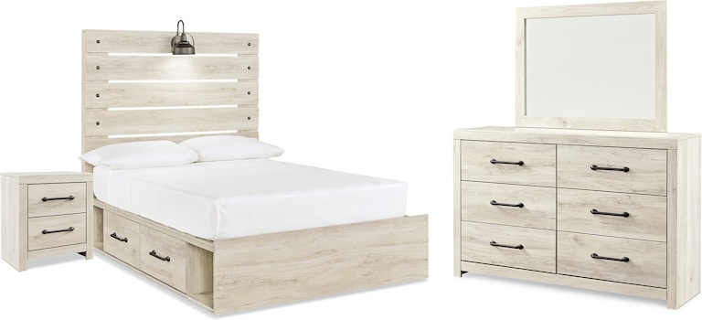 Signature Design by Ashley Cambeck Full Panel Storage Bed, Dresser, Mirror and Nightstand B192B89
