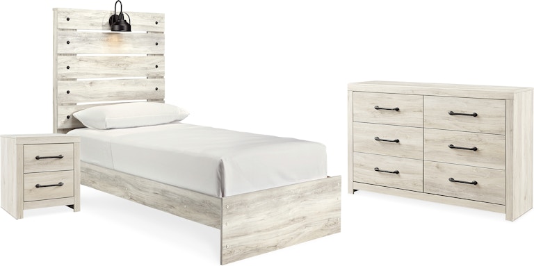 Signature Design by Ashley Cambeck Twin Panel Bed, Dresser and Nightstand B192B70