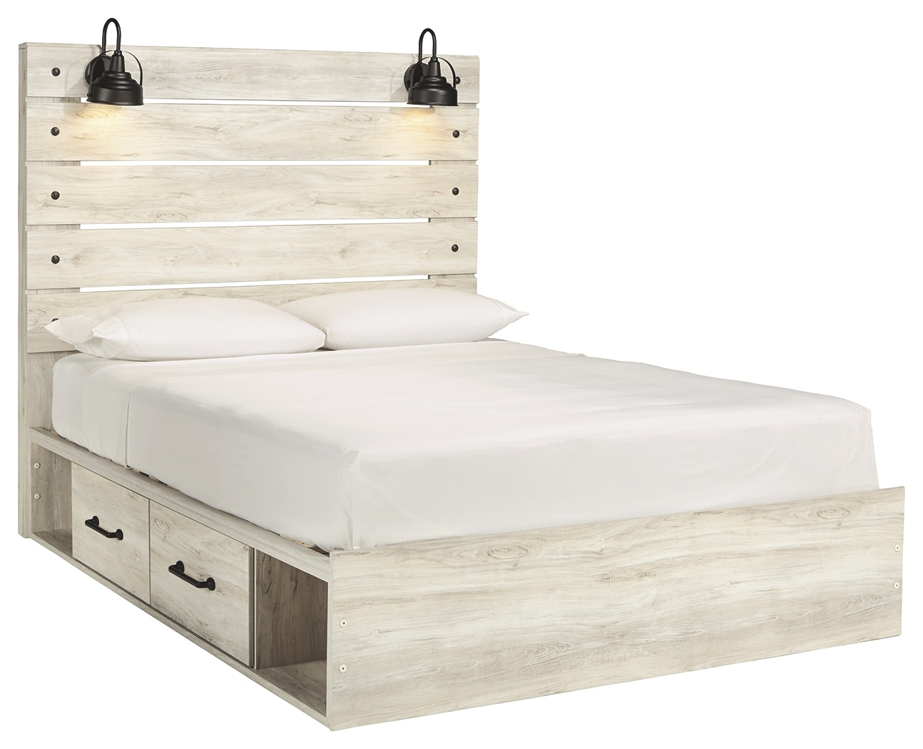 Ashley queen bed store with drawers