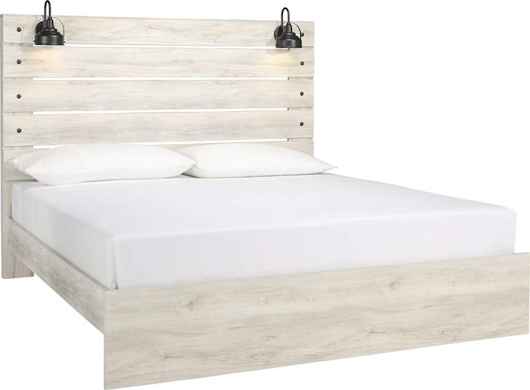 Signature Design by Ashley Cambeck White King Panel Bed B192B28 at Woodstock Furniture & Mattress Outlet