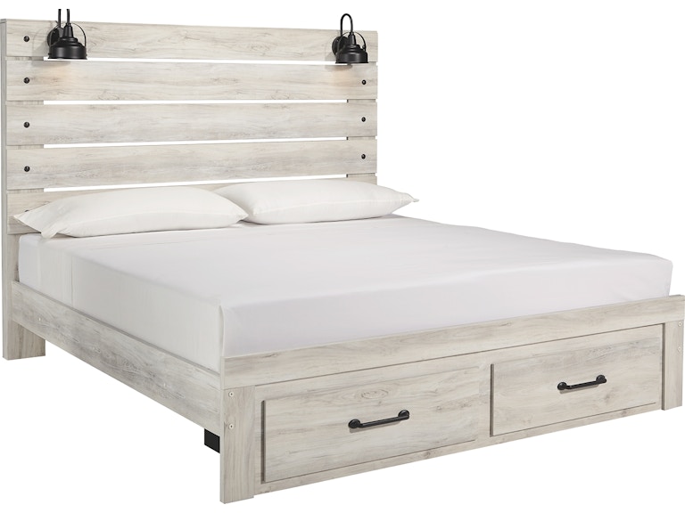 Signature Design by Ashley Cambeck King Panel Bed with Storage Footboard B192B31 ASK192KFSB