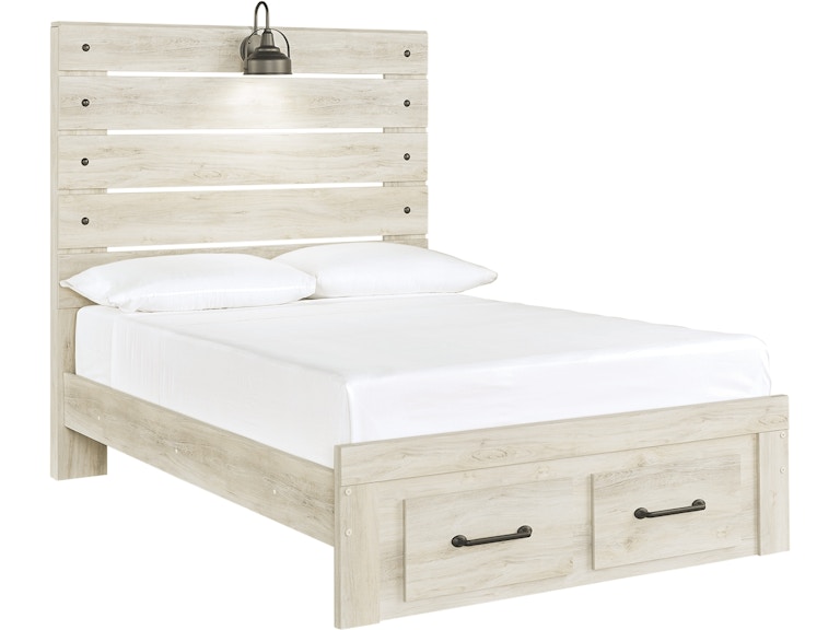 Signature Design by Ashley Cambeck Full Panel Bed with Storage Footboard B192B33 ASK192FFSB