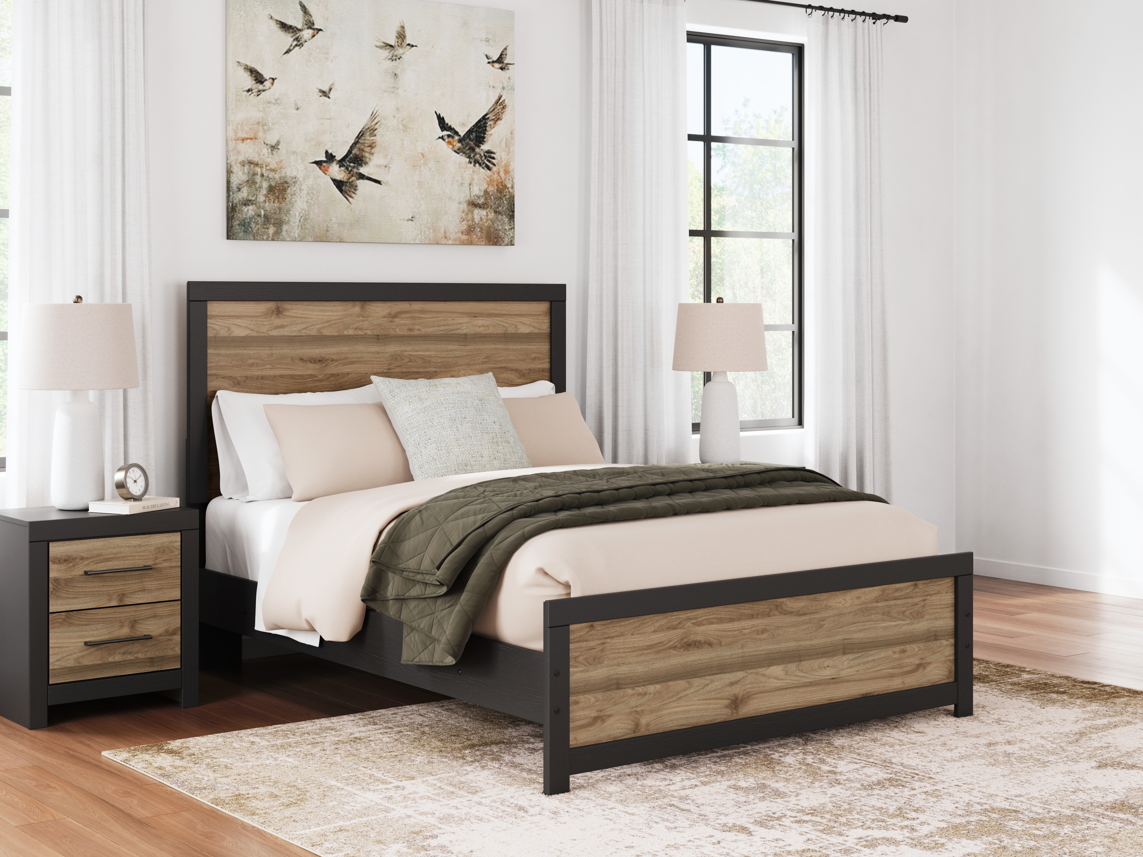 Signature Design By Ashley Bedroom Vertani Queen Panel Bed B2073B2 ...