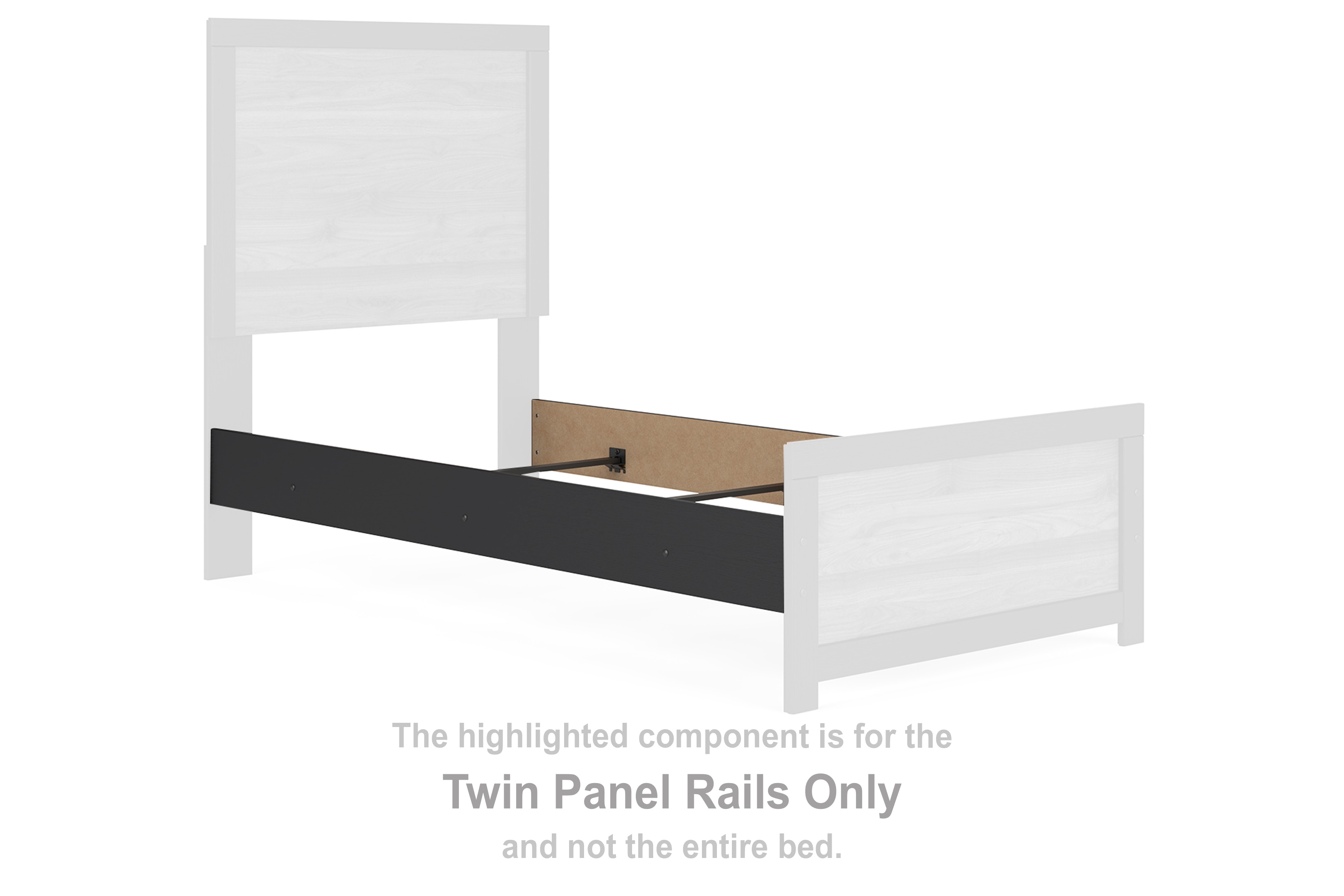 Signature Design By Ashley Bedroom Vertani Twin Panel Rails B2073-83 ...