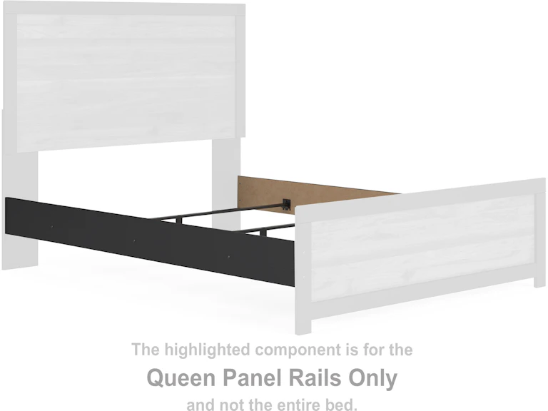 Signature Design by Ashley Bedroom Vertani Queen Panel Rails - Skaff ...