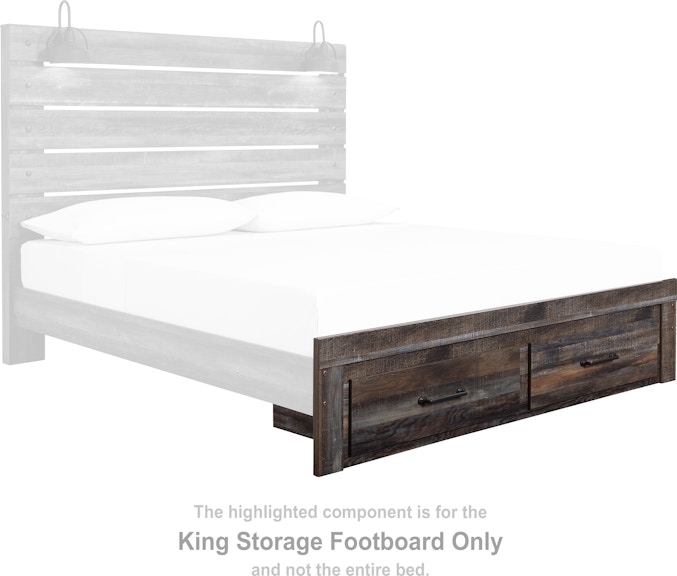 Signature Design by Ashley Drystan King Storage Footboard B211-56S at Woodstock Furniture & Mattress Outlet