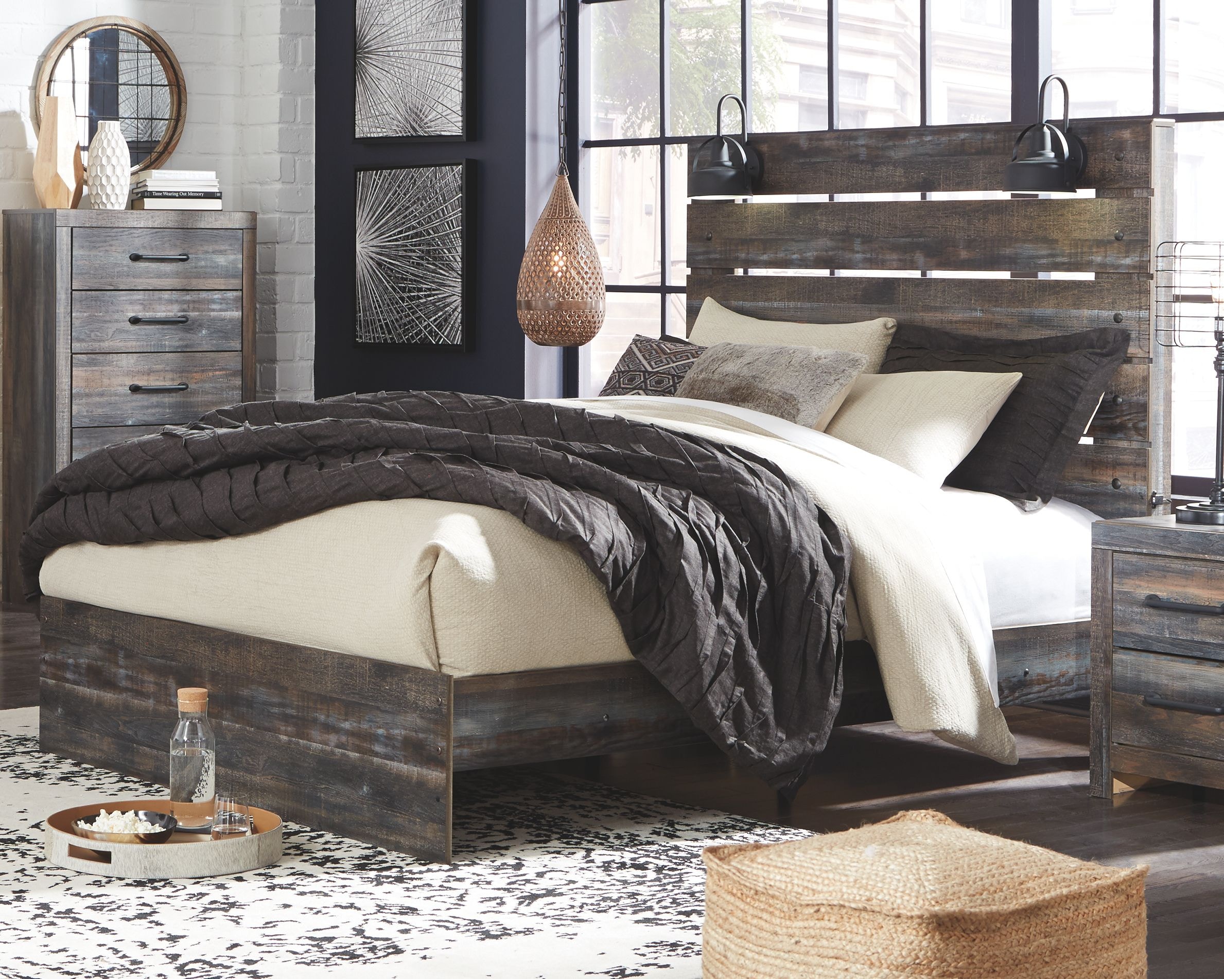Signature Design by Ashley Bedroom Drystan Queen Panel Bed B211B4