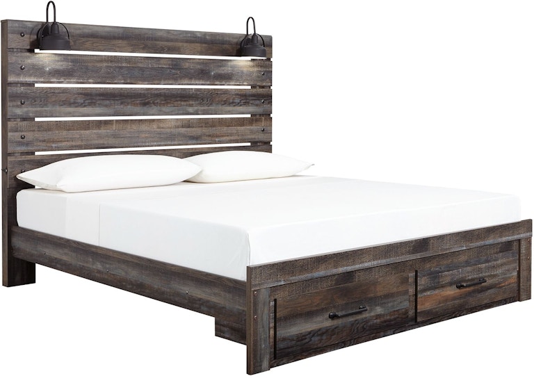 Signature Design by Ashley Drystan King Panel Bed with Storage Footboard B211B55 ASK211KFSB