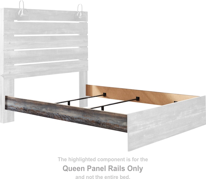 Signature Design by Ashley Drystan Queen Panel Rails B211-96 at Woodstock Furniture & Mattress Outlet
