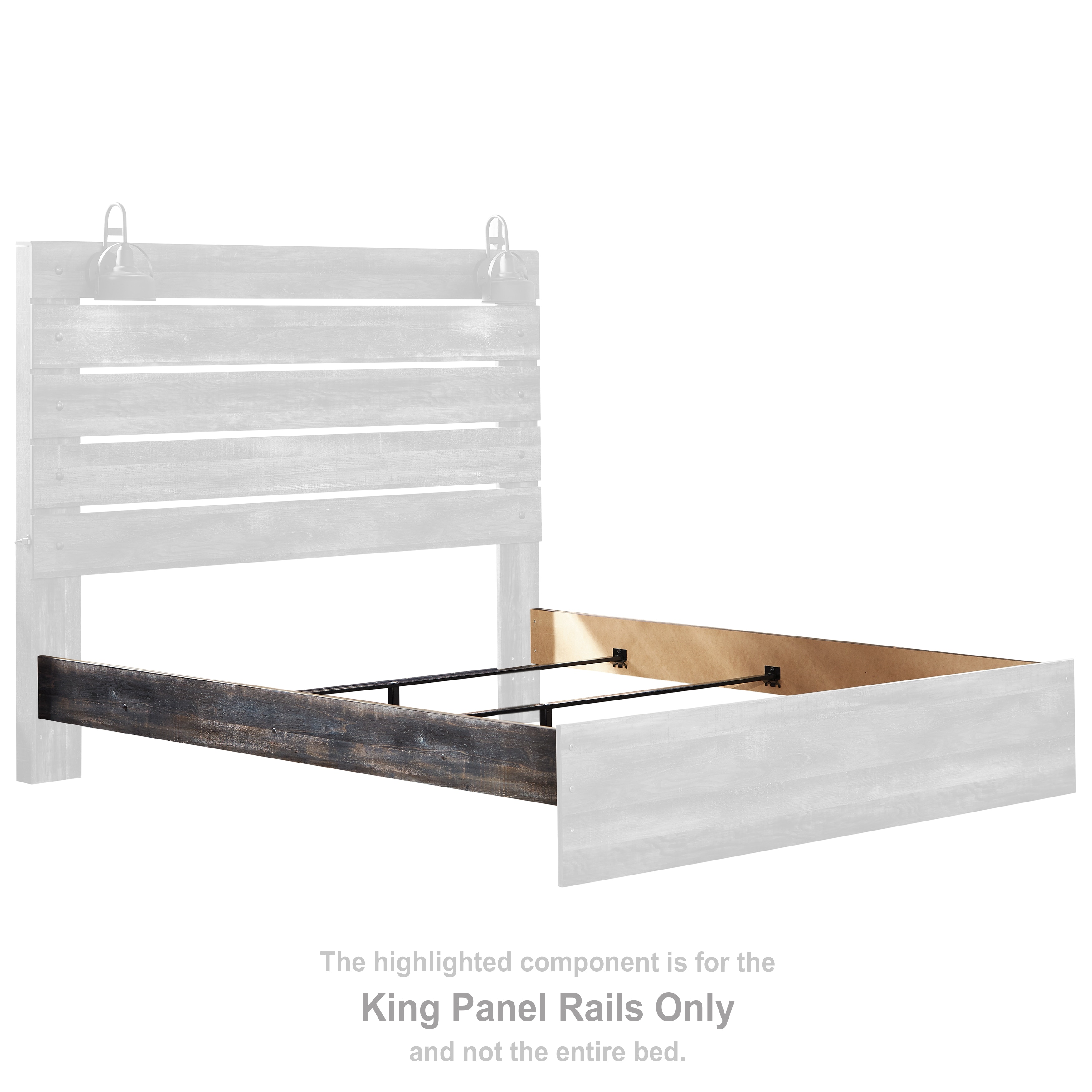 Signature Design by Ashley Bedroom Drystan King Panel Rails