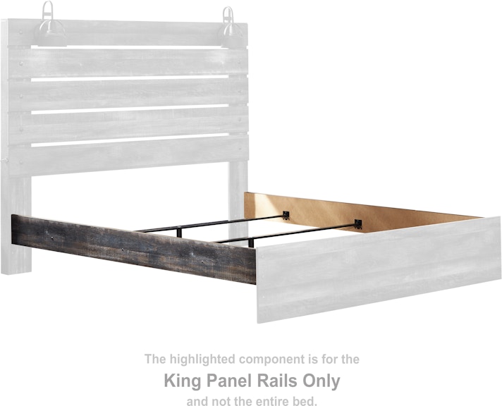 Signature Design by Ashley Drystan King Panel Rails B211-97 at Woodstock Furniture & Mattress Outlet