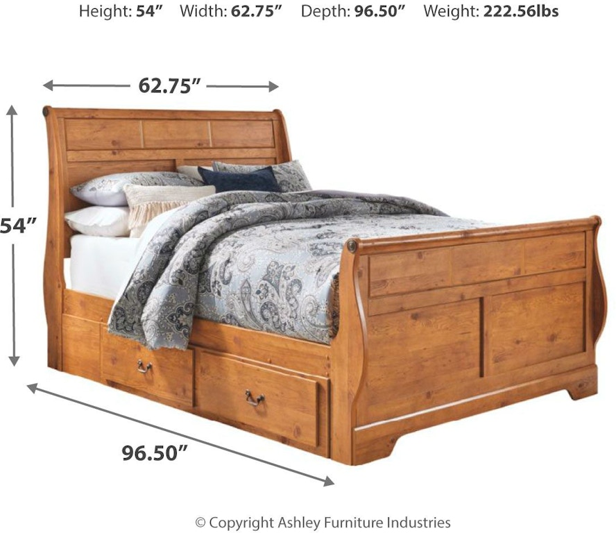 Signature Design By Ashley Bedroom Bittersweet Queen Sleigh Bed
