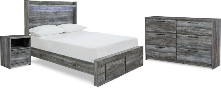 Signature Design by Ashley Baystorm Full Panel Storage Bed, Dresser and Nightstand B221B58