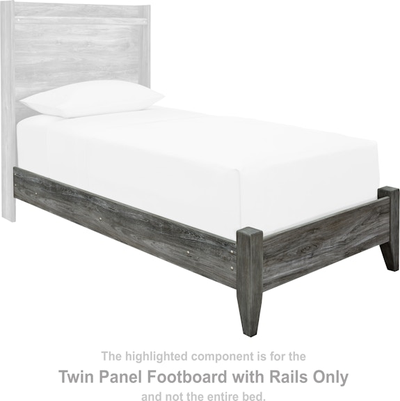 Signature Design by Ashley Baystorm Twin Panel Footboard with Rails at Woodstock Furniture & Mattress Outlet