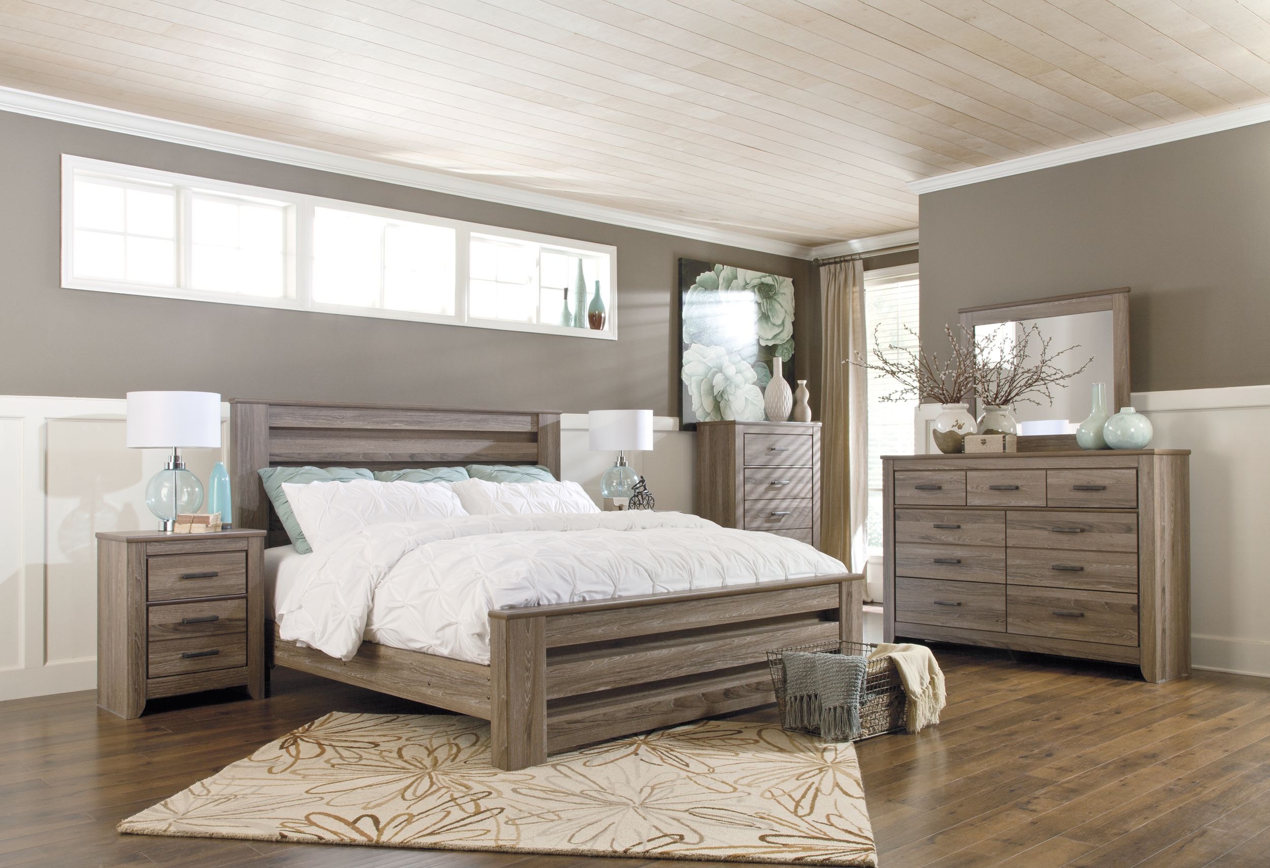 ashley furniture signature design zelen dresser Zelen Headboard Bedroom Set
