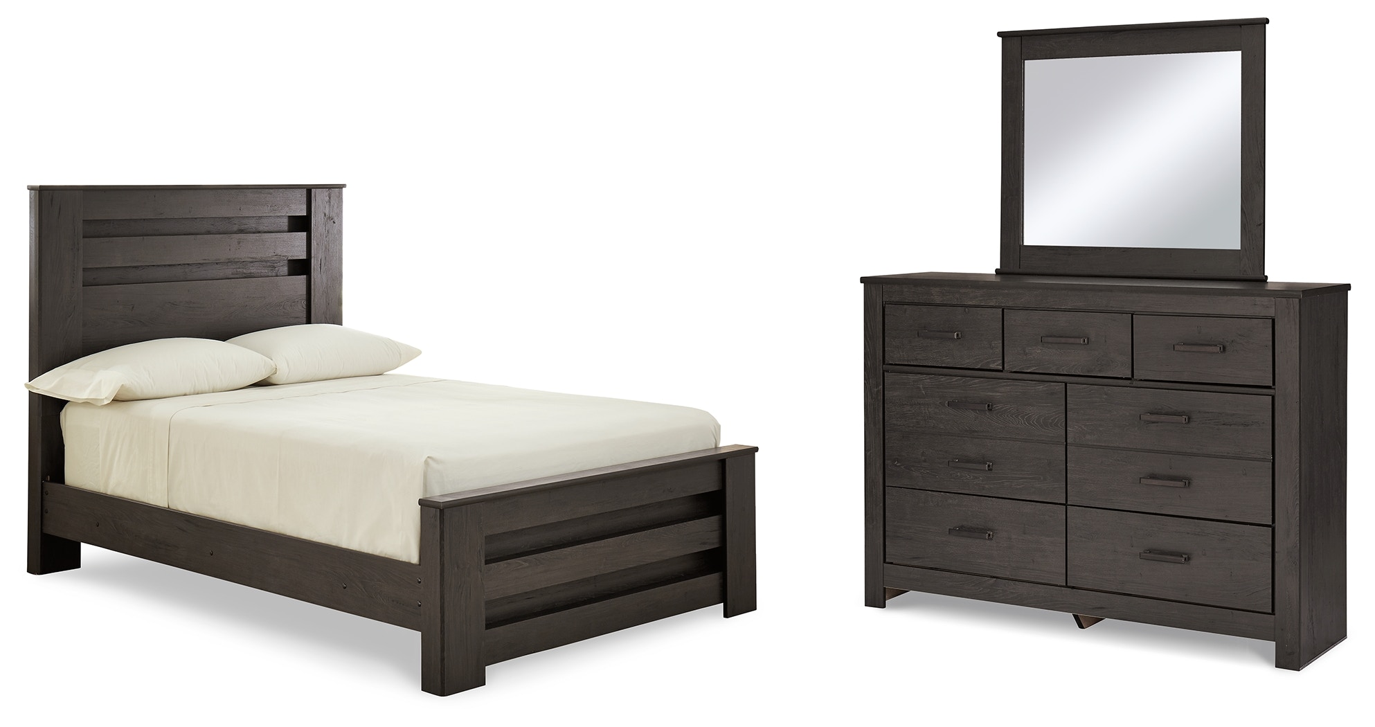 signature design by ashley brinxton dresser Signature Design by Ashley Bedroom Brinxton Full Panel Bed, Dresser and  Mirror