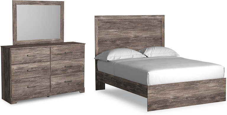 Signature Design by Ashley Ralinksi Full Panel Bed, Dresser and Mirror B2587B5
