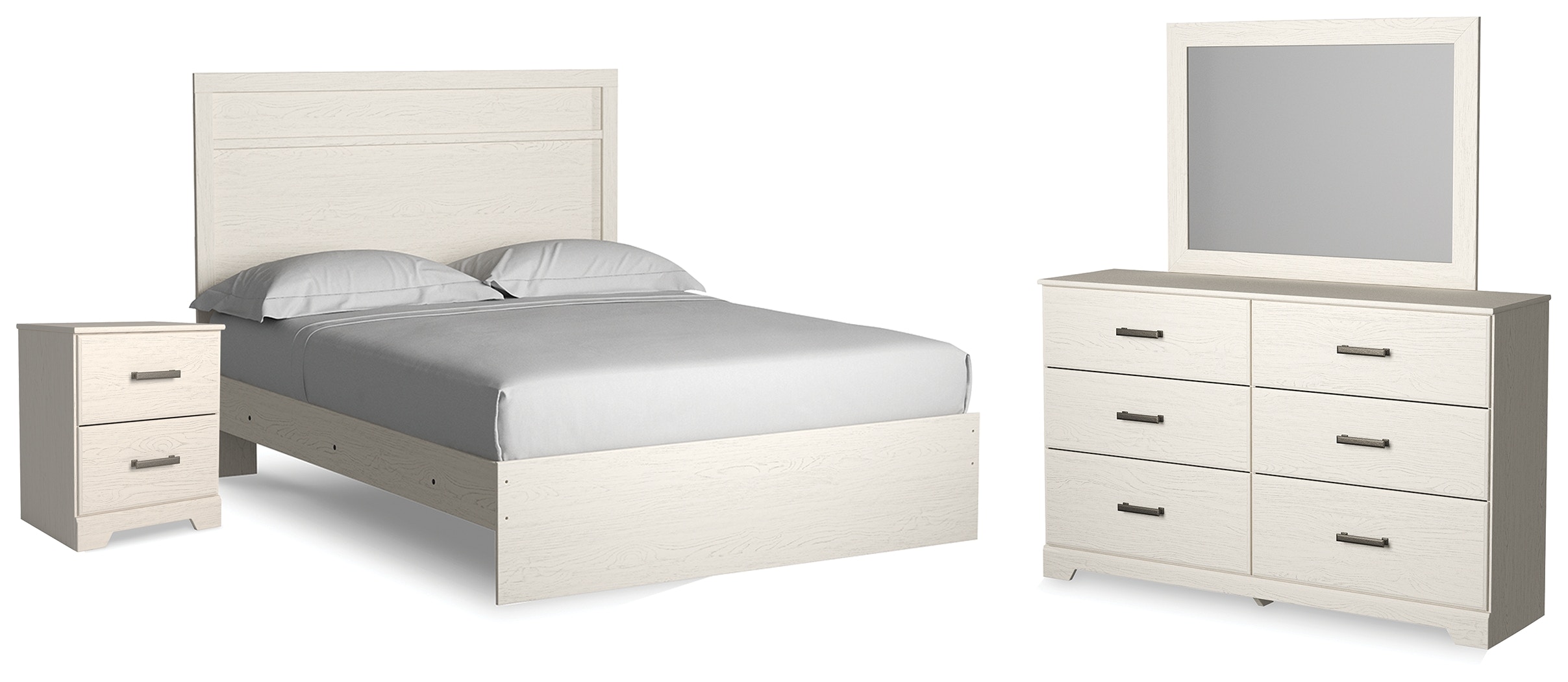 梵天 エースLX Ashley Kanwyn 8 Piece King Upholstered Panel Bedroom Set