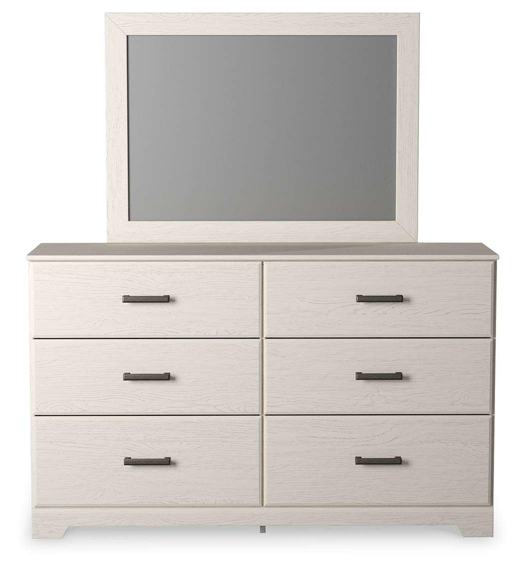 ✿ページ Ashley Bedroom Stelsie Queen Panel Bed with Dresser, Mirror