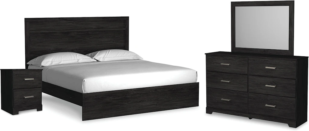 Signature Design by Ashley Bedroom Belachime King Panel Bed, Dresser, Mirror, and Nightstand Signature Design by Ashley Bedroom Belachime King Panel Bed, Dresser, Mirror, and Nightstand
