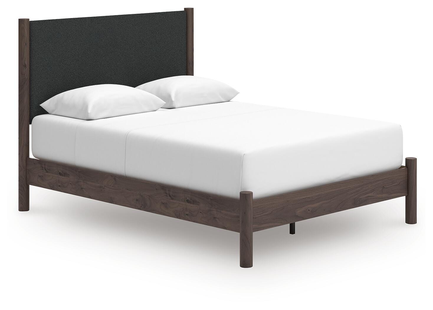  Cadmori Queen Upholstered Panel Platform Bed 