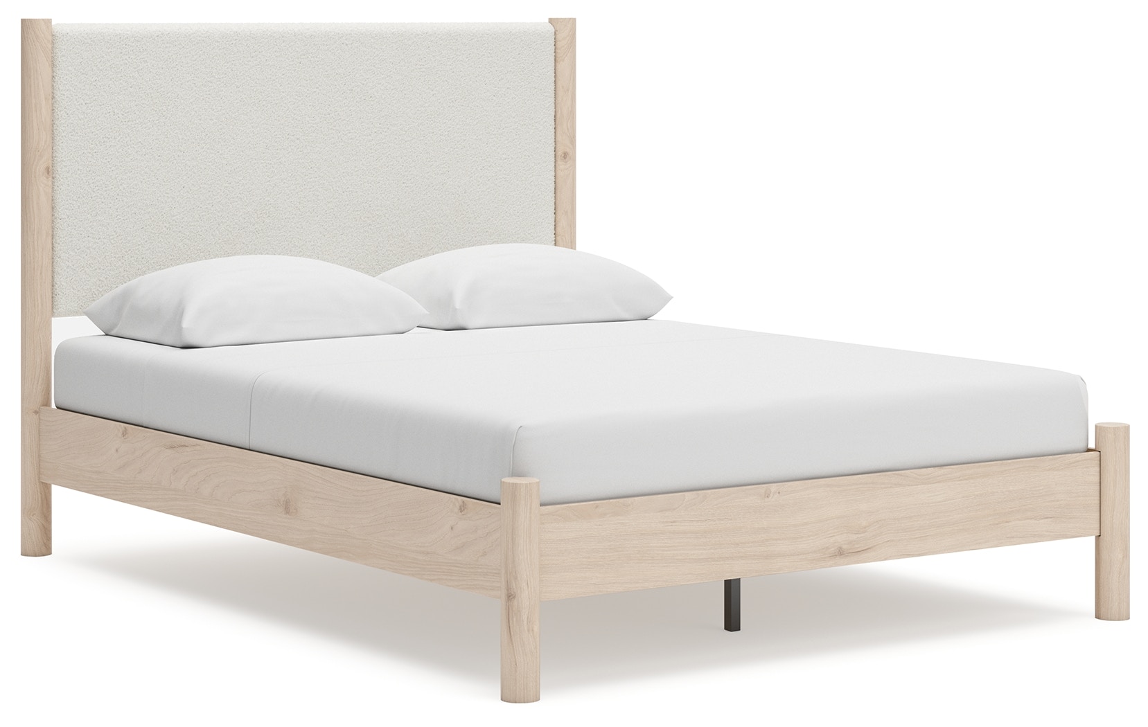 Signature Design By Ashley Bedroom Cadmori Queen Upholstered Panel Bed ...